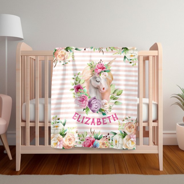 Blumenhorn-Girl-Blanket Fleecedecke (Von Creator hochgeladen)