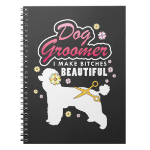 Blumenhundegroomer-Geschenk-Haustier-pflegender Notizblock