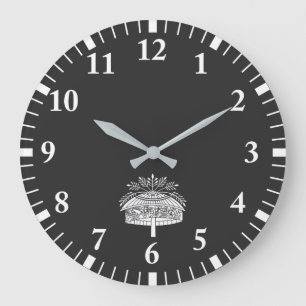 Blumenhut Große Wanduhr