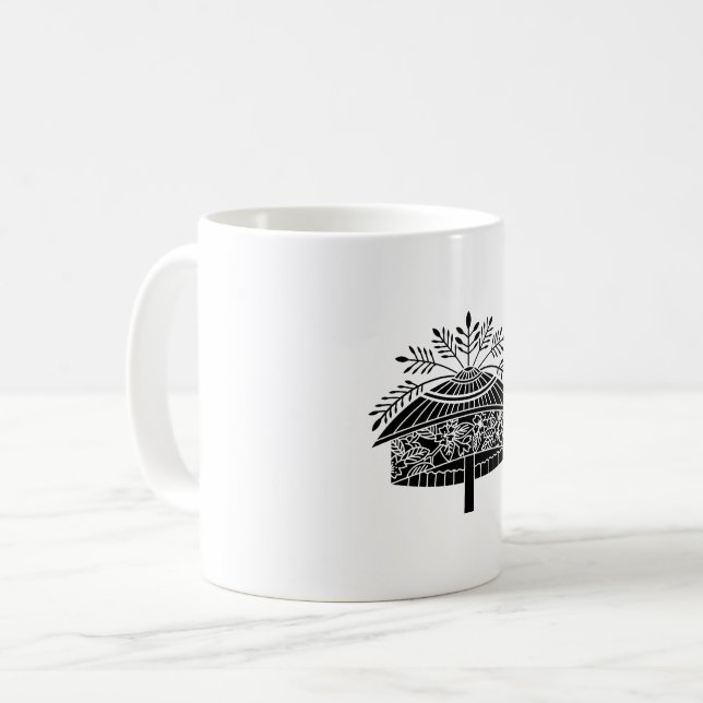 Blumenhut Kaffeetasse (Vorderseite Links)