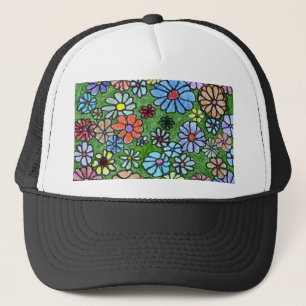Blumenhut Truckerkappe