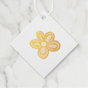 Blumenillustration Geschenkanhänger
