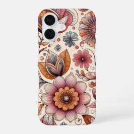 Blumenillustration iPhone-Hülle Slim iPhone 16 Hülle