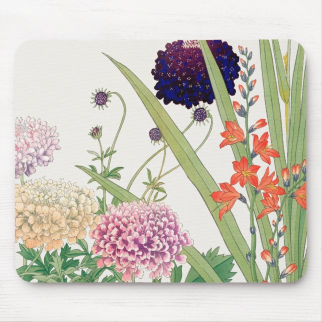 Blumenillustration Mauspad (Vorne)