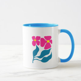 Blumenillustration Tasse