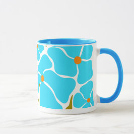 Blumenillustration Tasse