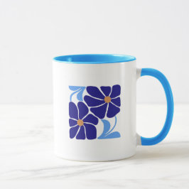 Blumenillustration Tasse