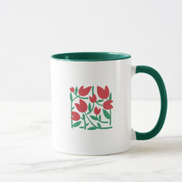 Blumenillustration Tasse