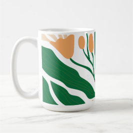 Blumenillustrationskunstwerk Kaffeetasse