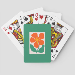Blumenillustrationskunstwerk Spielkarten