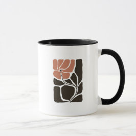 Blumenillustrationskunstwerk Tasse
