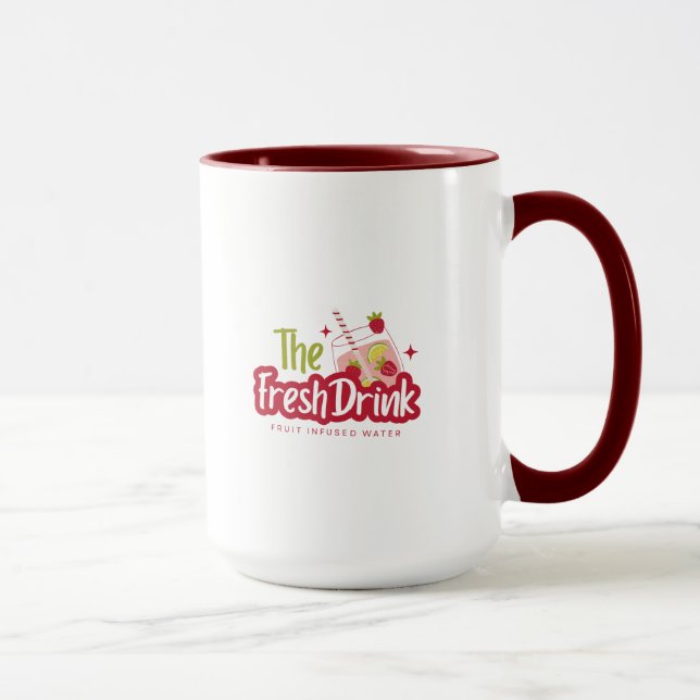 Blumenillustrationskunstwerk Tasse (Rechts)
