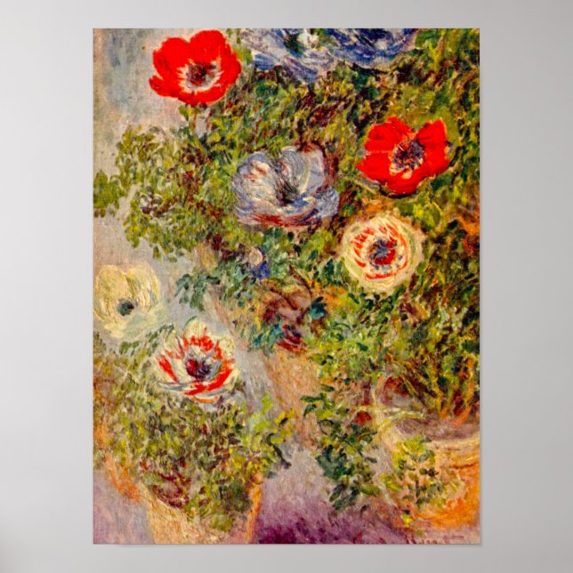Blumenimpressionist Painting - Claude Monet Poster (Vorne)