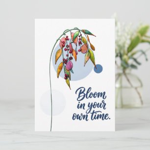 Blumeninspiration mit Beeren Einladung