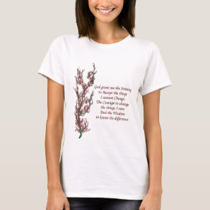 BlumenInspirational Serenity-Gebet T-Shirt