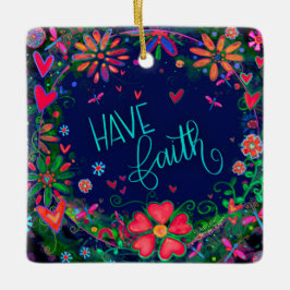 BlumenInspirier hat Glaubenszitat-Inspiritivität Keramikornament