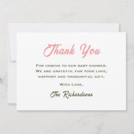 Blumenjungen Blume Baby im blutbotanischen Babydus Dankeskarte