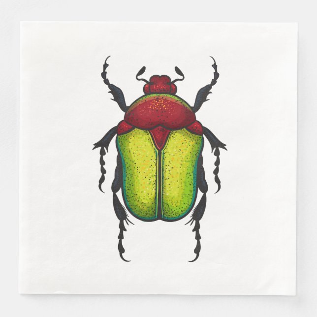 Blumenkäfer Serviette (Vorderseite)