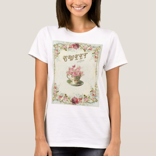 Blumenkaffee T-Shirt (Vorderseite)