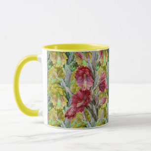BLUMENKAKTUS, ROT PINK GELBE BLUMEN TASSE