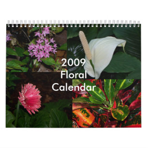 Blumenkalender 2009 - besonders angefertigt kalender