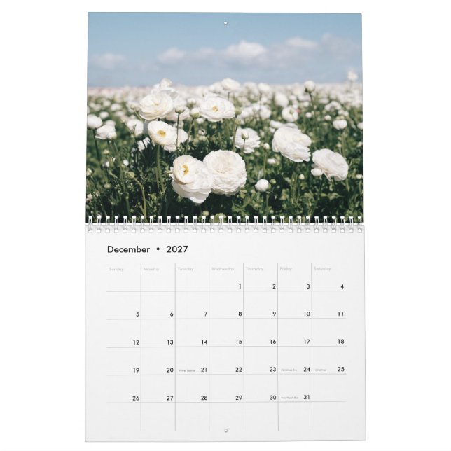Blumenkalender 2026 kalender (Dez 2027)