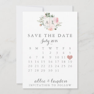 Blumenkalender Save The Date