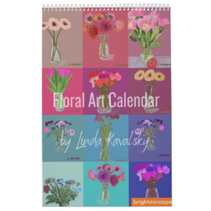 Blumenkalender von Linda Kavalsky+Benutzerdefinier Kalender