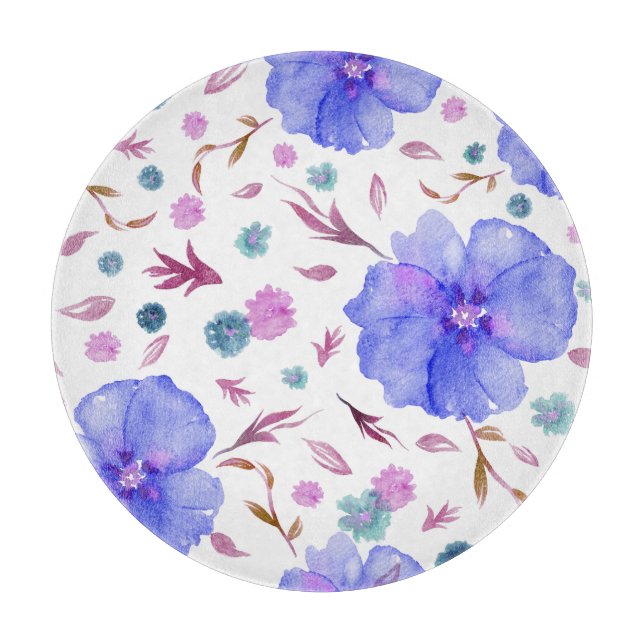 Blumenkäppchen für Wasserfarben - künstlerisches G Schneidebrett (Vorderseite)