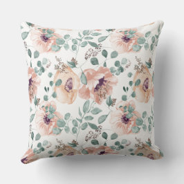 Blumenkäppchen im Bauernhaus-Dekor Kissen