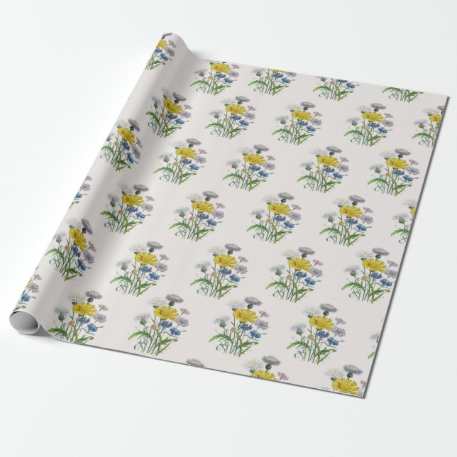 Blumenkarneval Geschenkpapier (Ungerollt)