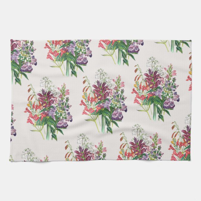 Blumenkarneval Geschirrtuch (Horizontal)