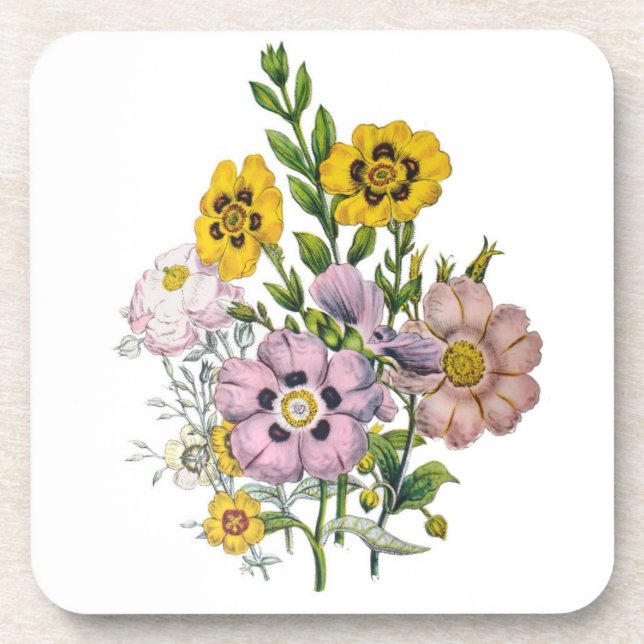 Blumenkarneval Getränkeuntersetzer (Vorderseite)