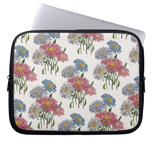 Blumenkarneval Laptopschutzhülle (Vorderseite)