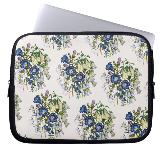 Blumenkarneval Laptopschutzhülle (Vorderseite)