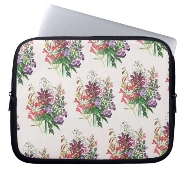 Blumenkarneval Laptopschutzhülle (Vorderseite)