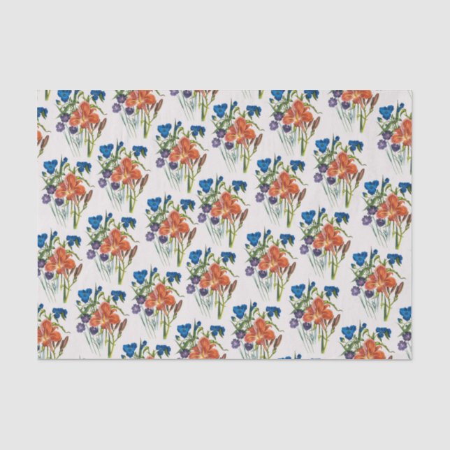 Blumenkarneval Seidenpapier (Vorderseite)