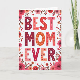 Blumenkarte 'Beste Mama aller Zeiten' Karte