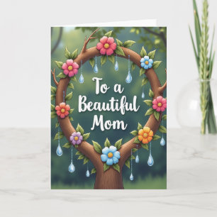 Blumenkarte für Mama Karte