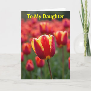 Blumenkarte für meine Tochter Karte