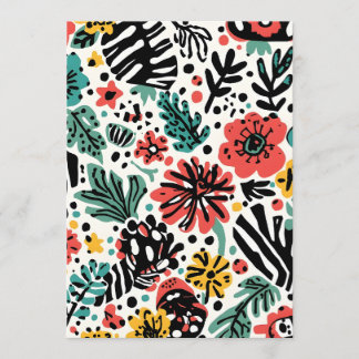 Blumenkarte für modernes Design Menükarte