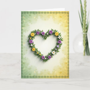 Blumenkarte 'Herzliche Schönheit' Karte