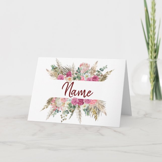 Blumenkarte Karte (Vorderseite)