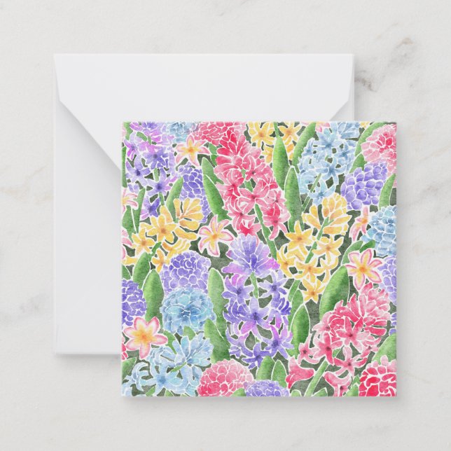 Blumenkarte Mitteilungskarte (Vorderseite)