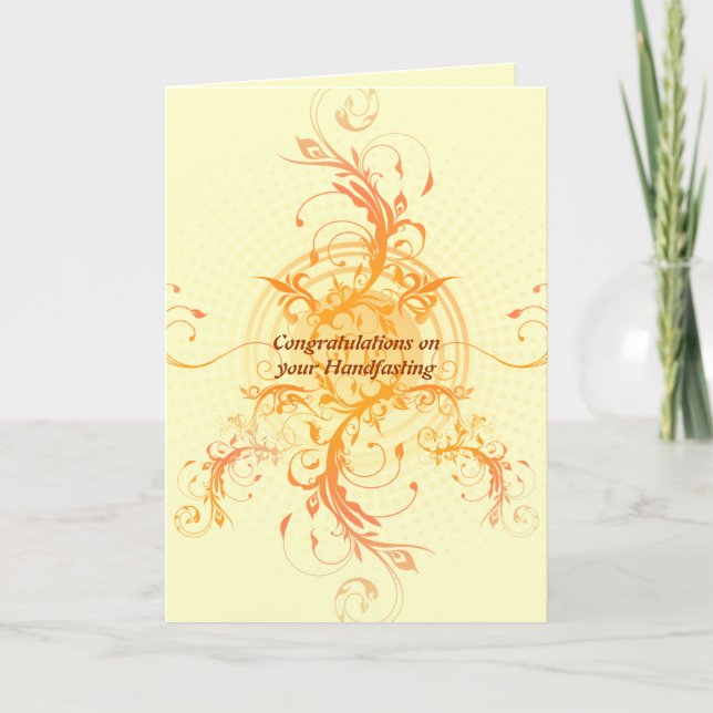 Blumenkarte Sun Handfasting Karte (Vorderseite)