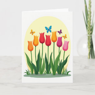 Blumenkarte zum Muttertag Floral Mothers Day Delig Karte