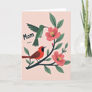 Blumenkarte zum Muttertag für Mama Karte