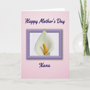 Blumenkarte zum Muttertag für Nana Karte