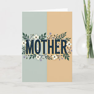 Blumenkarte zur Begrüßung der Mutter Karte
