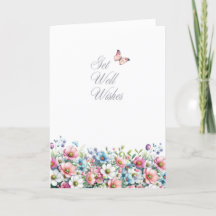 Blumenkarte zur Genesungswünschen
